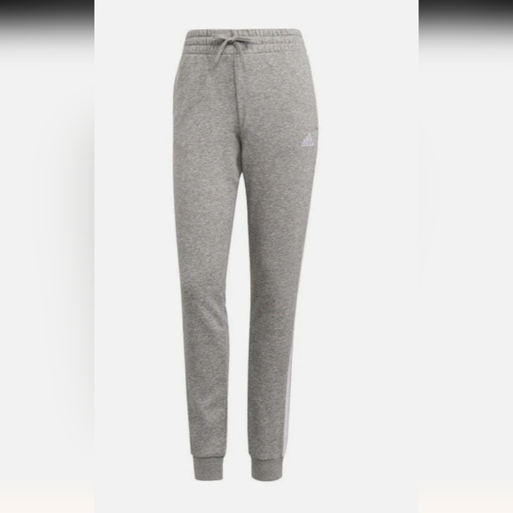 Adidas Women’s 3 Stripes French Terry Pants Size Large NWOT - Picture 15 of 16